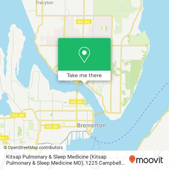 Mapa de Kitsap Pulmonary & Sleep Medicine (Kitsap Pulmonary & Sleep Medicine MD), 1225 Campbell Way