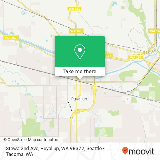 Mapa de Stewa 2nd Ave, Puyallup, WA 98372