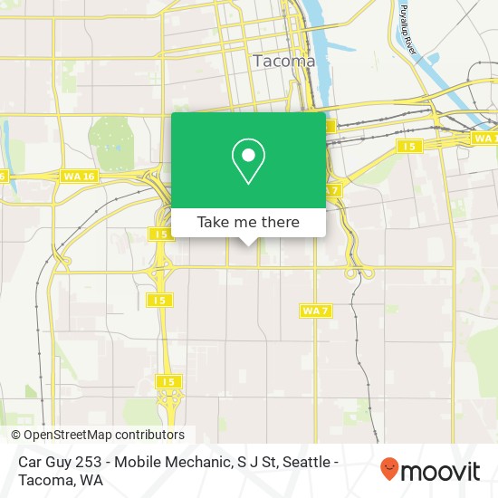 Car Guy 253 - Mobile Mechanic, S J St map