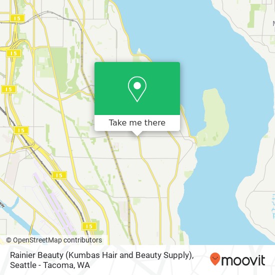 Mapa de Rainier Beauty (Kumbas Hair and Beauty Supply)