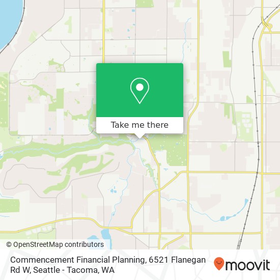 Mapa de Commencement Financial Planning, 6521 Flanegan Rd W
