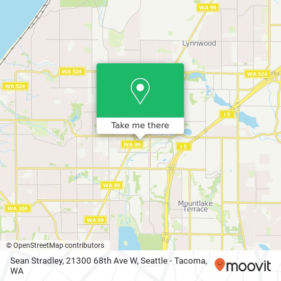 Mapa de Sean Stradley, 21300 68th Ave W