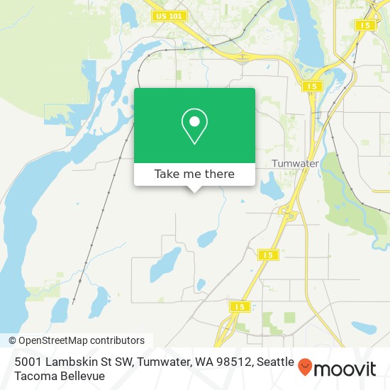 5001 Lambskin St SW, Tumwater, WA 98512 map