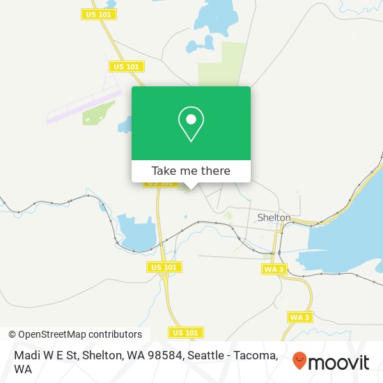 Mapa de Madi W E St, Shelton, WA 98584