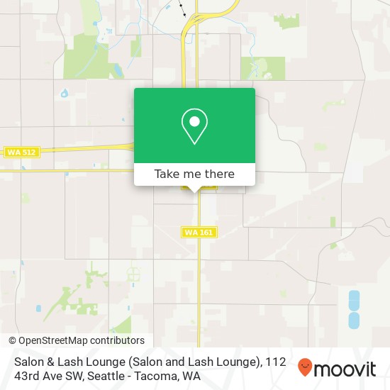 Salon & Lash Lounge (Salon and Lash Lounge), 112 43rd Ave SW map