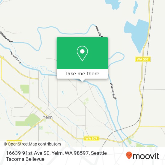 Mapa de 16639 91st Ave SE, Yelm, WA 98597