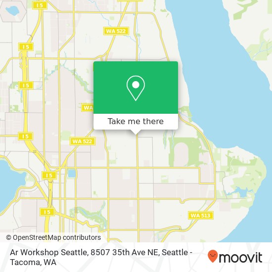 Mapa de Ar Workshop Seattle, 8507 35th Ave NE