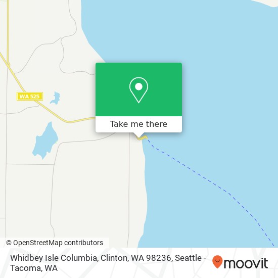 Mapa de Whidbey Isle Columbia, Clinton, WA 98236