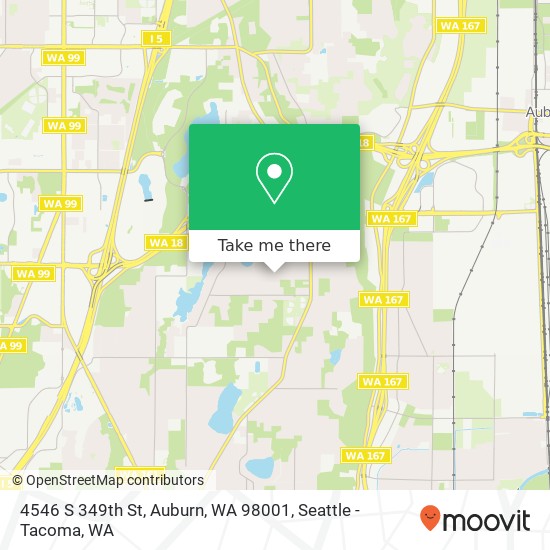 Mapa de 4546 S 349th St, Auburn, WA 98001
