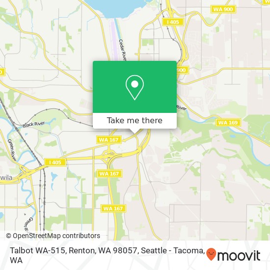 Mapa de Talbot WA-515, Renton, WA 98057