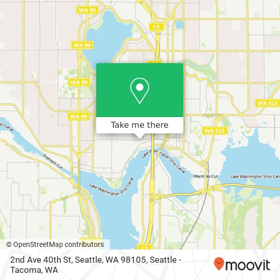 2nd Ave 40th St, Seattle, WA 98105 map