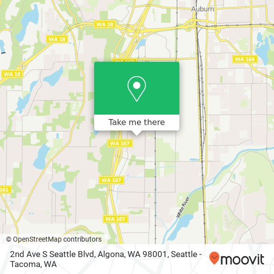 2nd Ave S Seattle Blvd, Algona, WA 98001 map