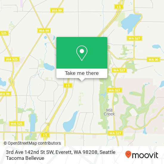 Mapa de 3rd Ave 142nd St SW, Everett, WA 98208