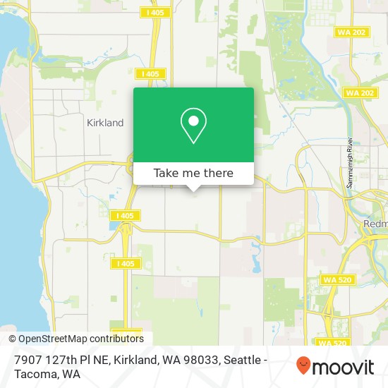 Mapa de 7907 127th Pl NE, Kirkland, WA 98033