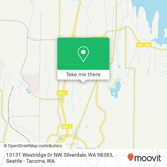 13131 Westridge Dr NW, Silverdale, WA 98383 map