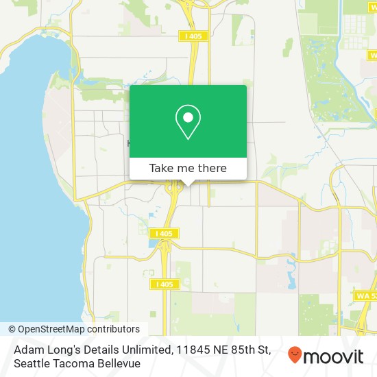 Mapa de Adam Long's Details Unlimited, 11845 NE 85th St