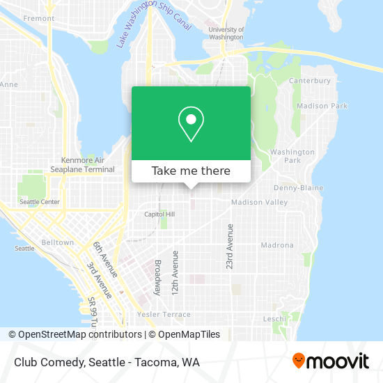 Club Comedy map