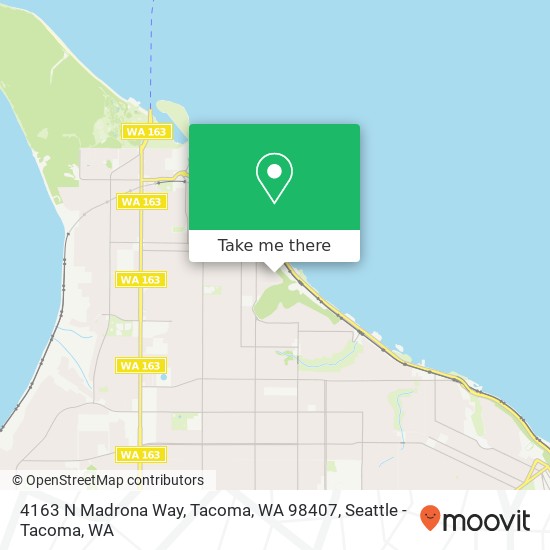 4163 N Madrona Way, Tacoma, WA 98407 map