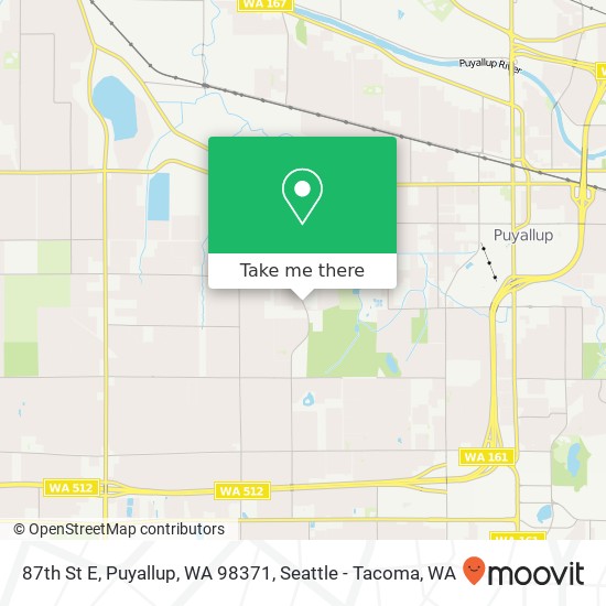 Mapa de 87th St E, Puyallup, WA 98371