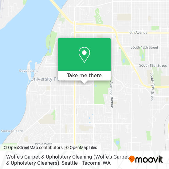 Wolfe's Carpet & Upholstery Cleaning map