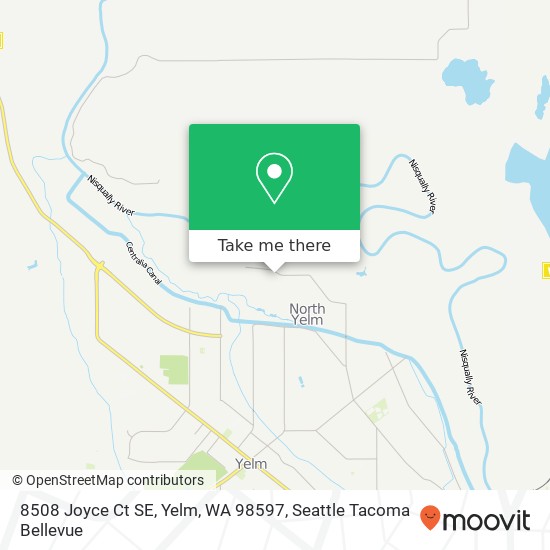 Mapa de 8508 Joyce Ct SE, Yelm, WA 98597