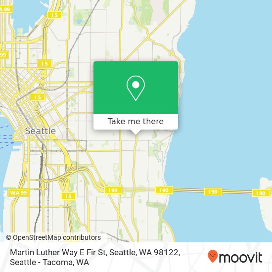 Mapa de Martin Luther Way E Fir St, Seattle, WA 98122