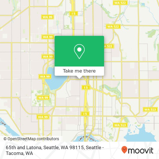 Mapa de 65th and Latona, Seattle, WA 98115