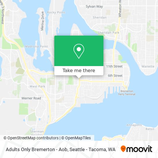 Adults Only Bremerton - Aob map