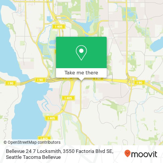 Bellevue 24 7 Locksmith, 3550 Factoria Blvd SE map