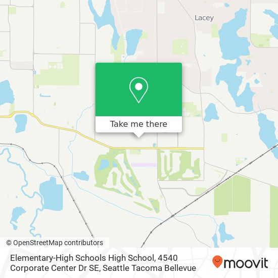 Mapa de Elementary-High Schools High School, 4540 Corporate Center Dr SE