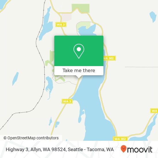 Mapa de Highway 3, Allyn, WA 98524