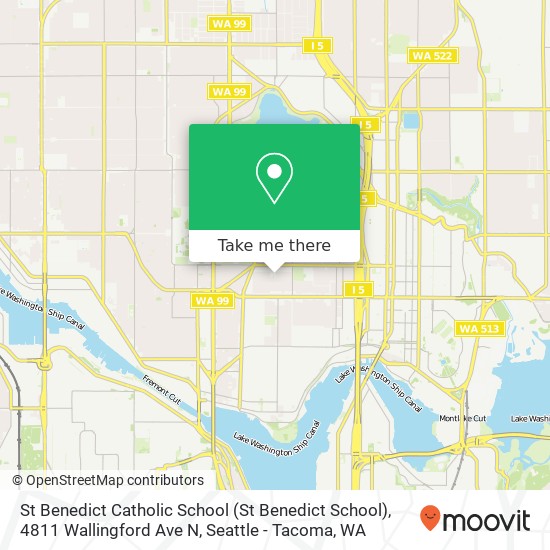 St Benedict Catholic School (St Benedict School), 4811 Wallingford Ave N map