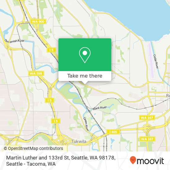 Mapa de Martin Luther and 133rd St, Seattle, WA 98178