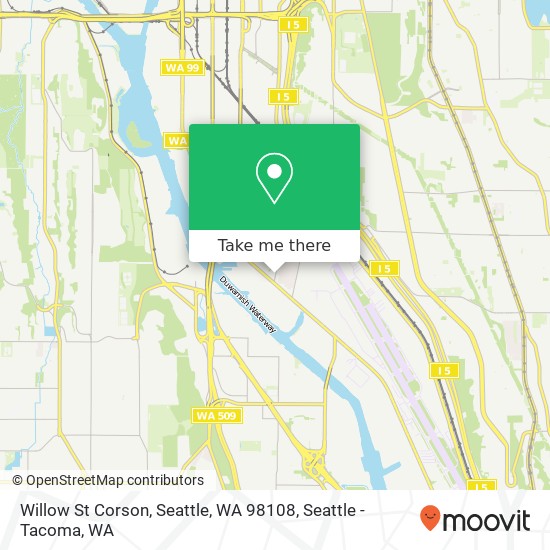 Mapa de Willow St Corson, Seattle, WA 98108