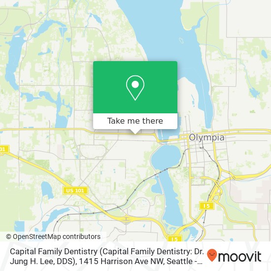 Capital Family Dentistry (Capital Family Dentistry: Dr. Jung H. Lee, DDS), 1415 Harrison Ave NW map