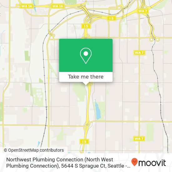 Mapa de Northwest Plumbing Connection (North West Plumbing Connection), 5644 S Sprague Ct