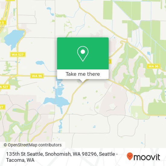 Mapa de 135th St Seattle, Snohomish, WA 98296