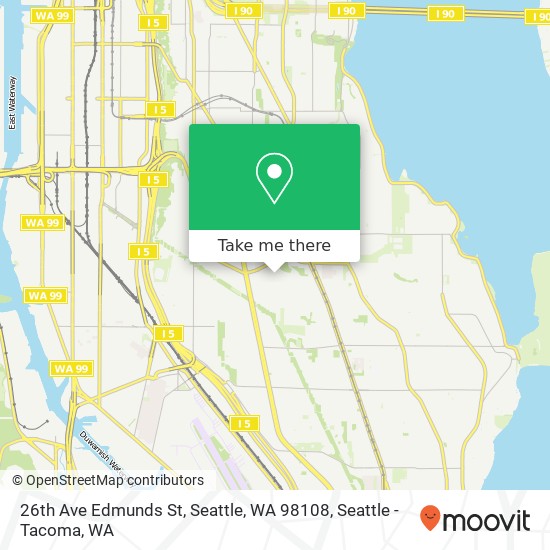 26th Ave Edmunds St, Seattle, WA 98108 map