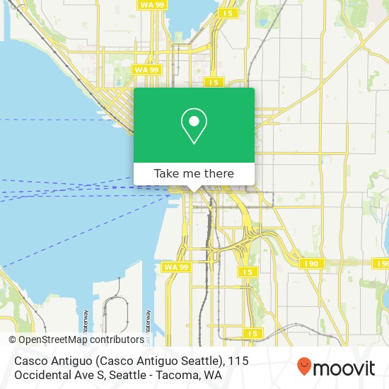Casco Antiguo (Casco Antiguo Seattle), 115 Occidental Ave S map