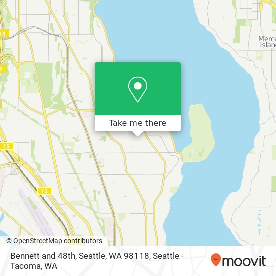 Mapa de Bennett and 48th, Seattle, WA 98118