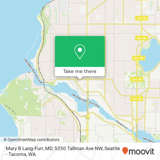 Mapa de Mary B Lang-Furr, MD, 5350 Tallman Ave NW