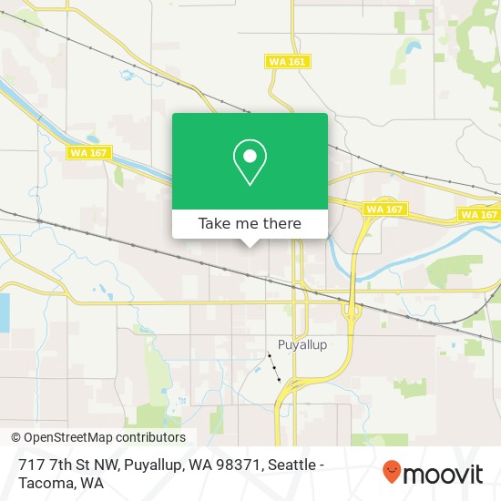 Mapa de 717 7th St NW, Puyallup, WA 98371