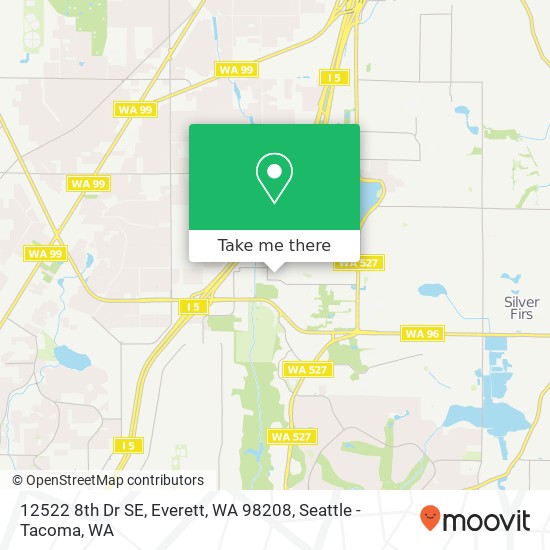 12522 8th Dr SE, Everett, WA 98208 map