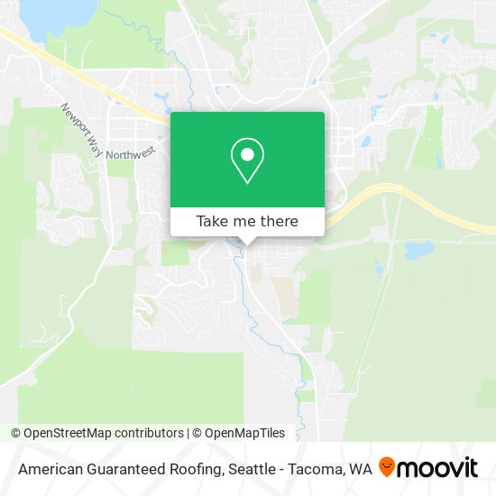 American Guaranteed Roofing map