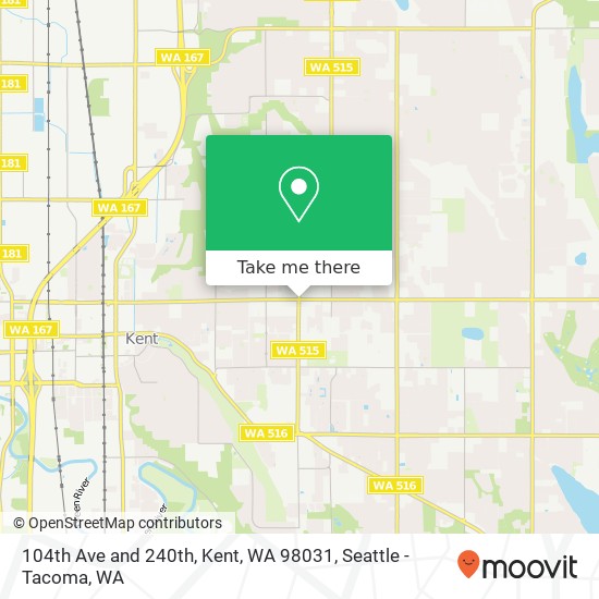 104th Ave and 240th, Kent, WA 98031 map