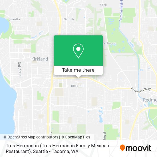 Mapa de Tres Hermanos (Tres Hermanos Family Mexican Restaurant)