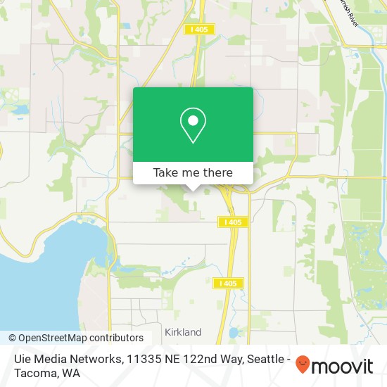 Uie Media Networks, 11335 NE 122nd Way map