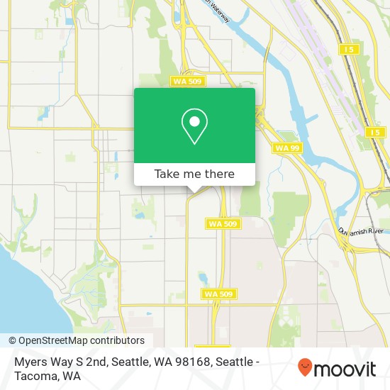 Myers Way S 2nd, Seattle, WA 98168 map