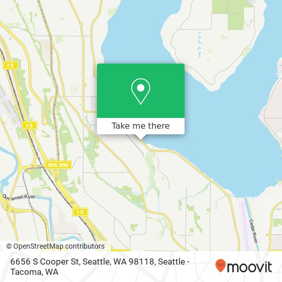 6656 S Cooper St, Seattle, WA 98118 map