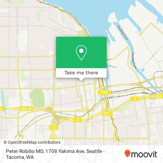 Peter Robilio MD, 1708 Yakima Ave map
